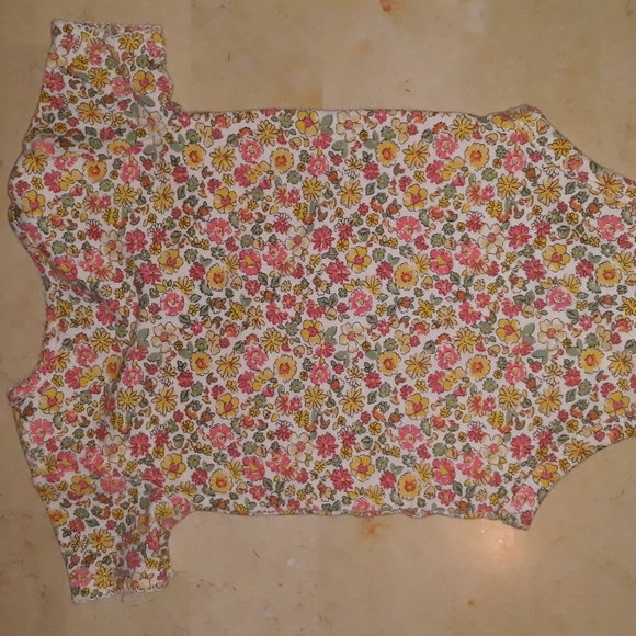 Genuine Kids Floral Jean Skirts w/Carter's Onesie - Picture 7 of 10